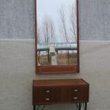 Mirror and console, sweden, 1960s