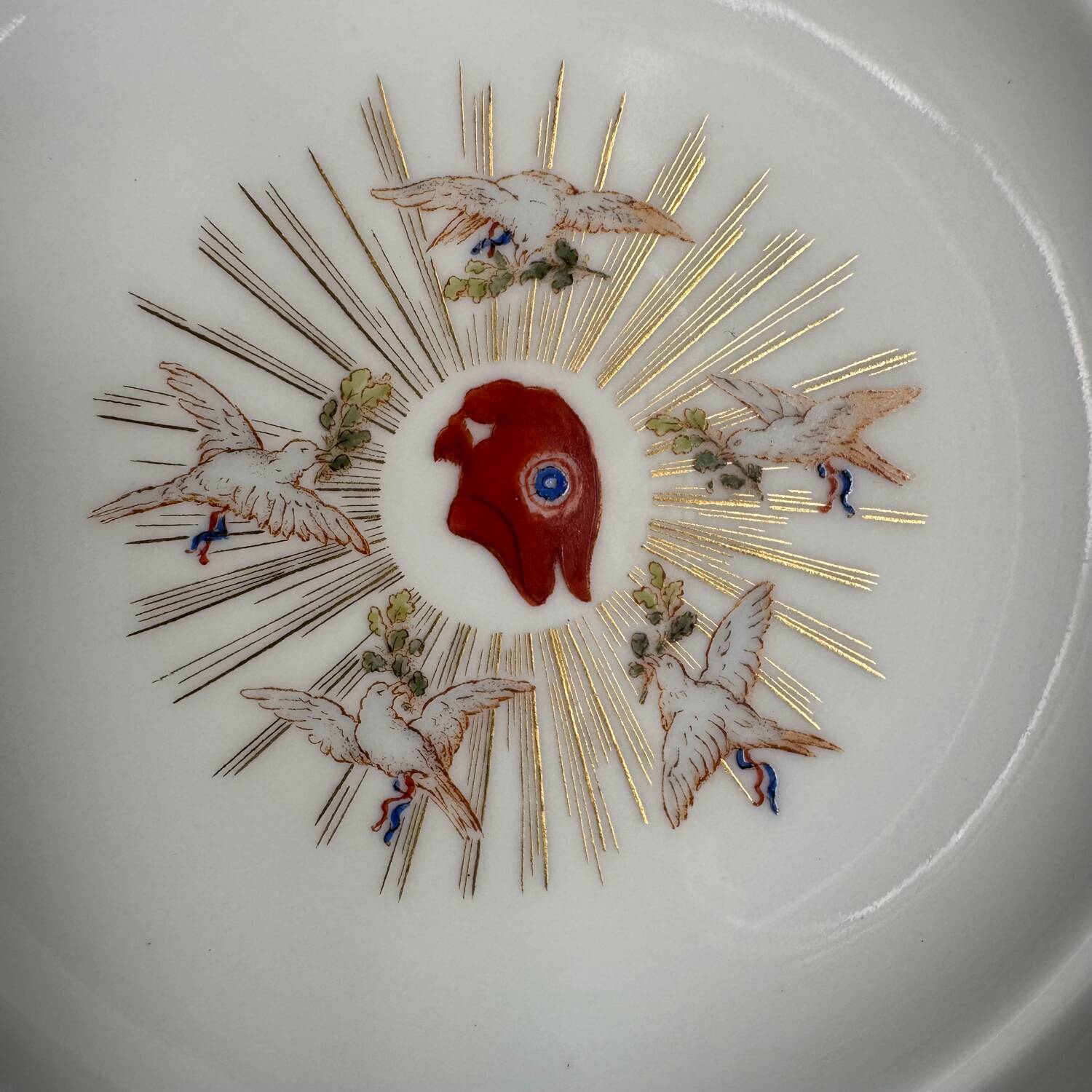 Commemorative Sèvres porcelain dish | Bicentenary of the Ré