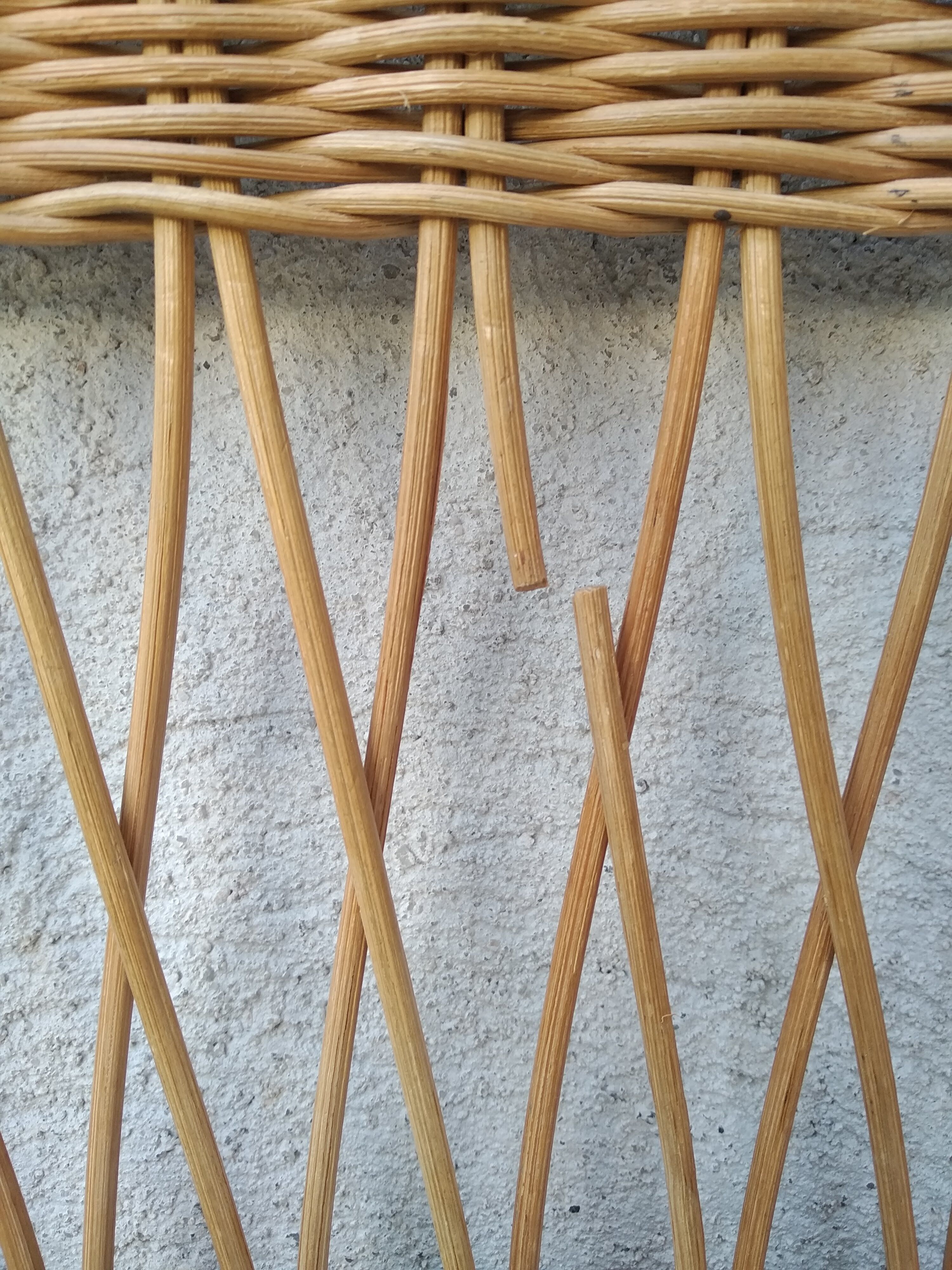 Vintage rattan headboard