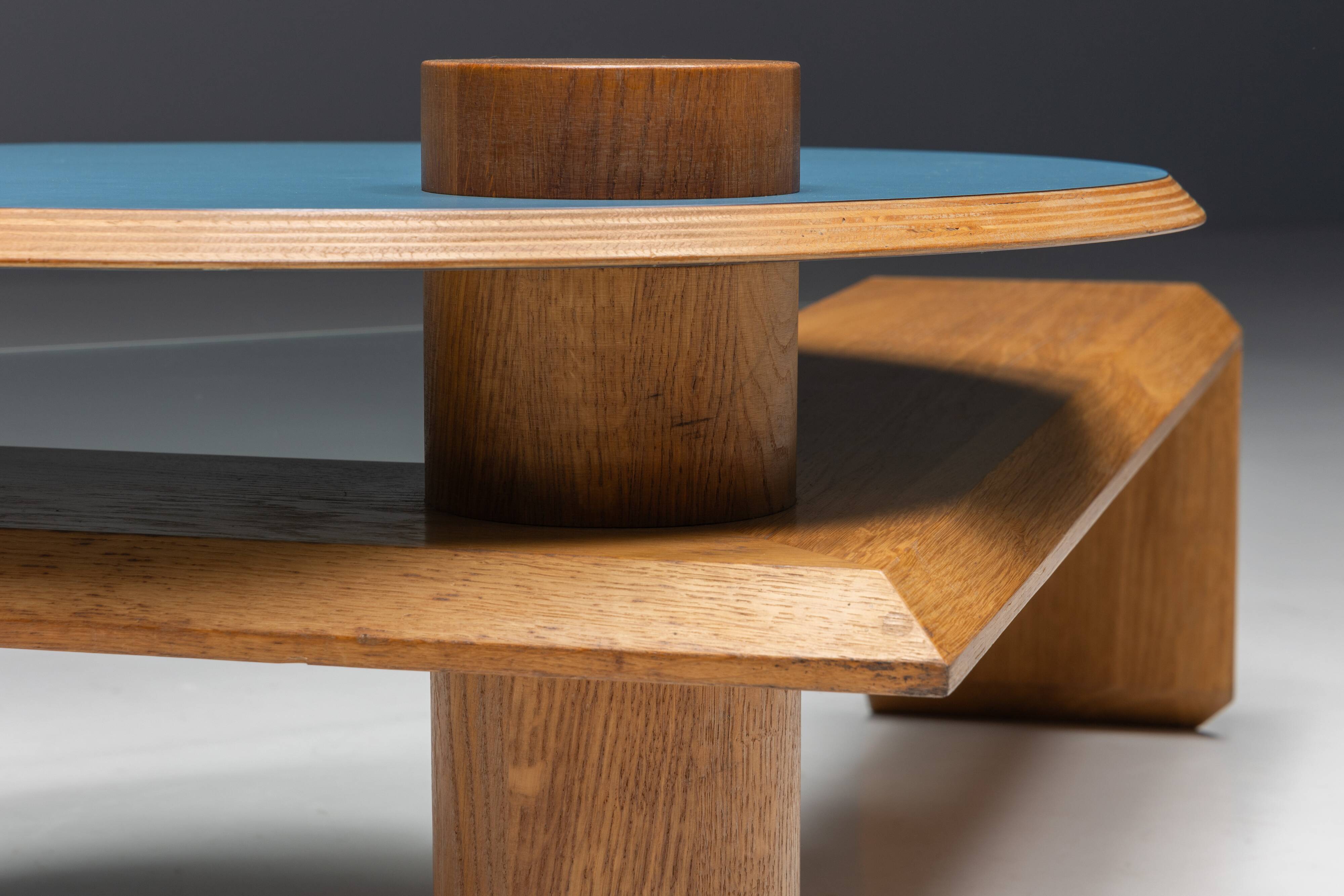 Memphis Geometric Coffee Table, Italy, 1980s