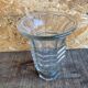 Vase Ancien Verre Moulé Années 70 Made In France Vintage #D973