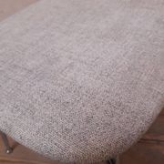 1950s chrome and fabric compass base chair
