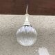 Suspension ball glass + support 70s decoration vintage old