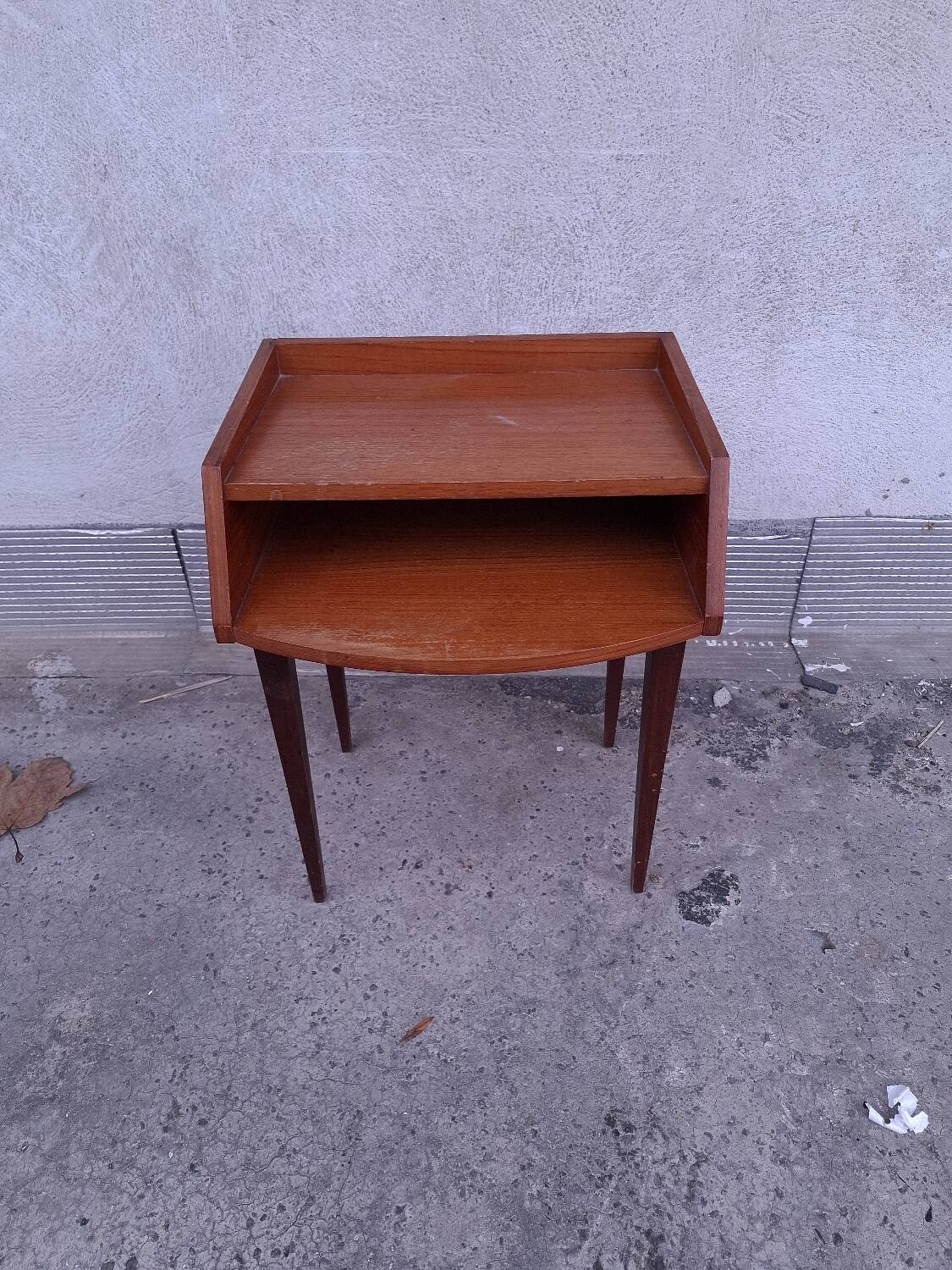 Table de chevet en teck Scandinave