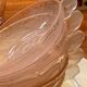5 coupelles Art Déco roses en verre anciennes