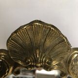 Golden bronze table mirror 30x33cm