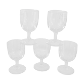 Set of 5 crystal wine glasses 30s