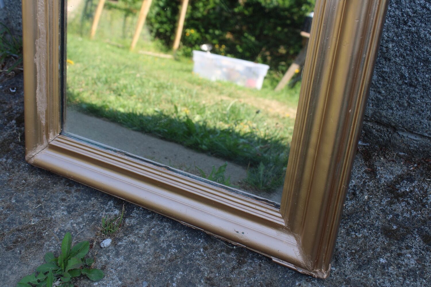 Louis Philippe gilded antique mirror