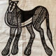 African art / tribal art tapestry of korhogo made by the senufo people in ivory coast twentieth era