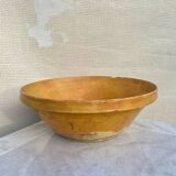 Old yellow glazed terracotta gresale