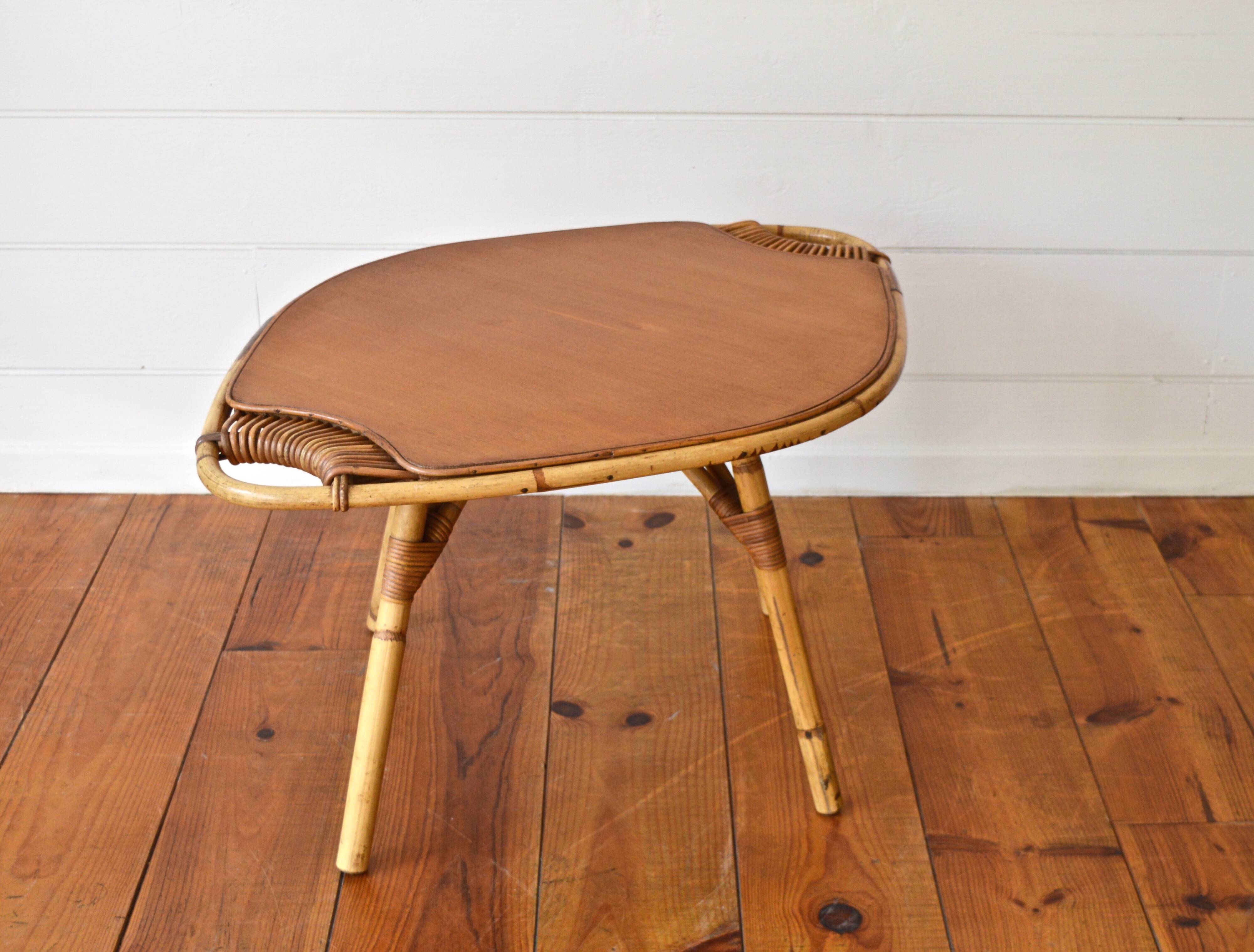 Janine Abraham rattan coffee table