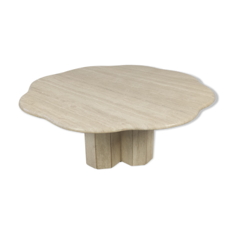 80s travertine coffee table