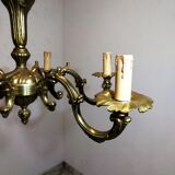 Lustre en bronze ancien 6 bras