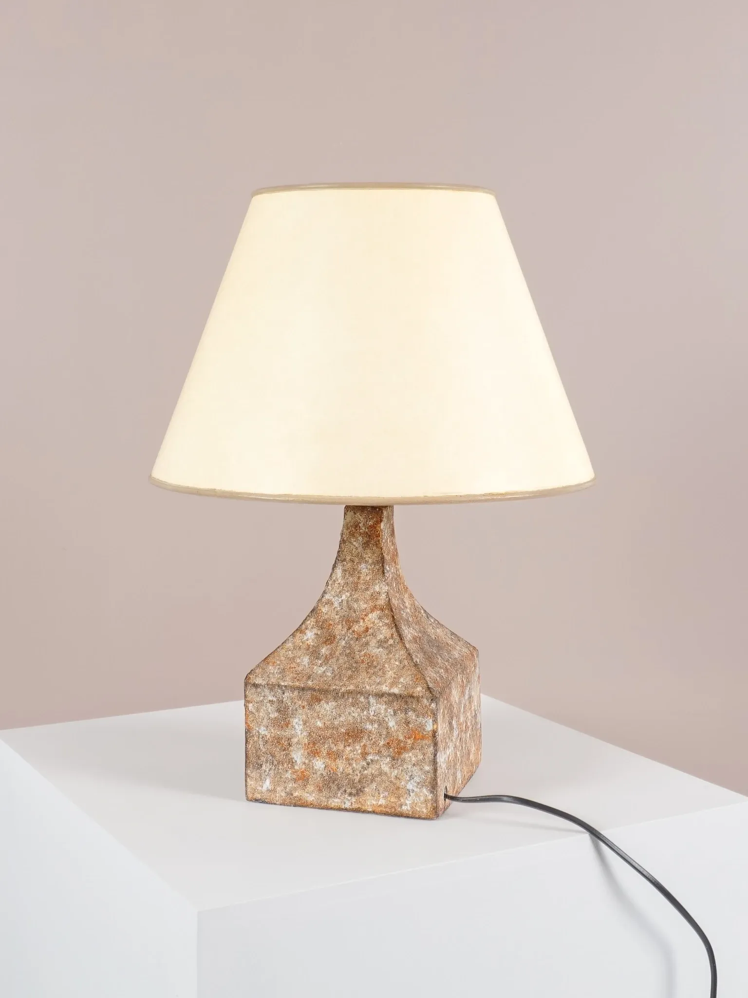 Vintage sculptural ceramic lamp, France, Mid-century, around 1960
