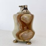 Briquet de table en onyx vert, Italie, années 1970