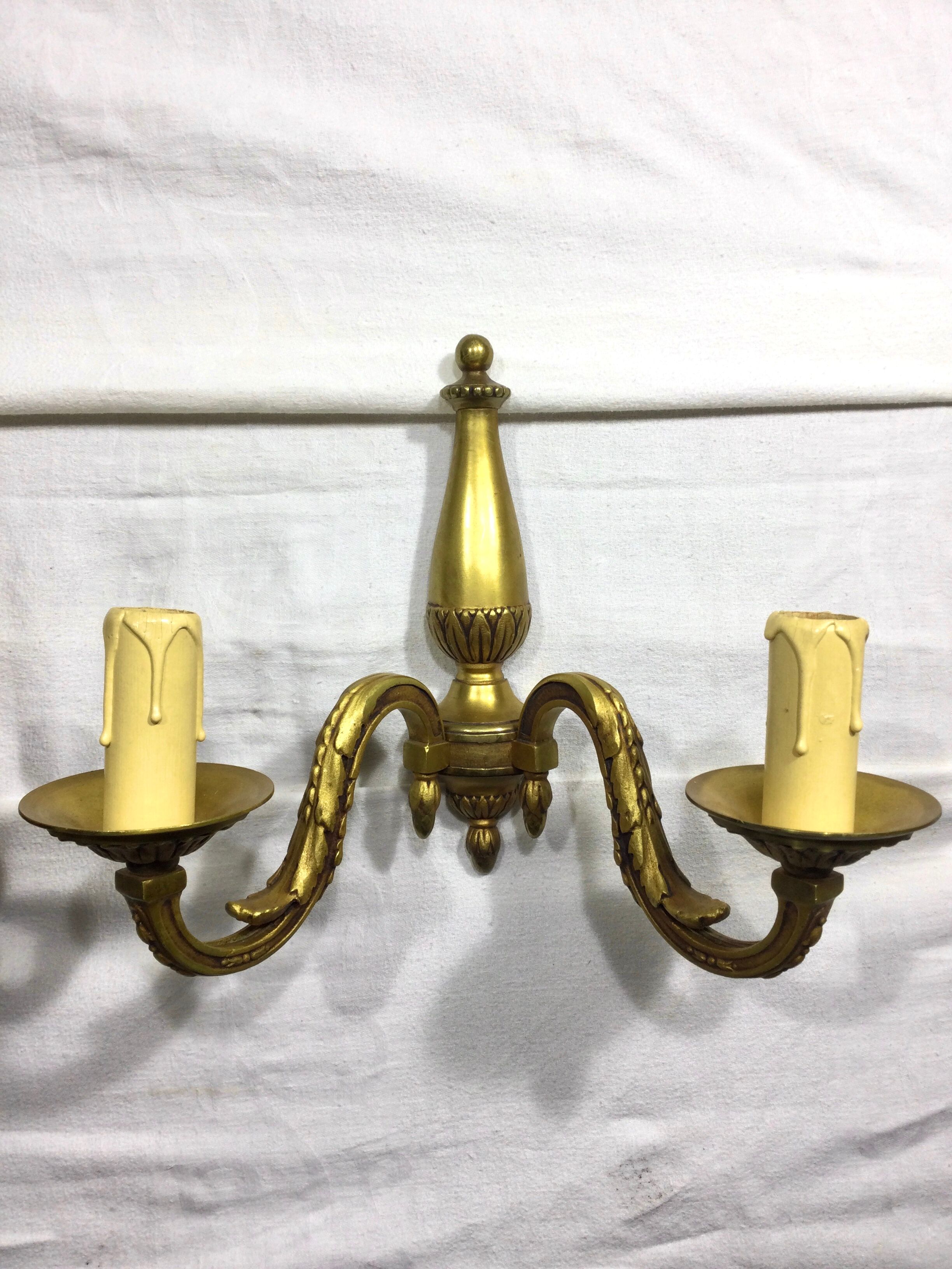 Paire d’appliques Bronze 2 lumières