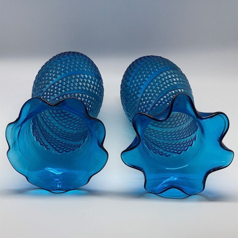 Pair of blue vases