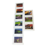 9 acrylic paintings by Mahmoud Menaysy, collection Abstract, 20x30cm, 2015.