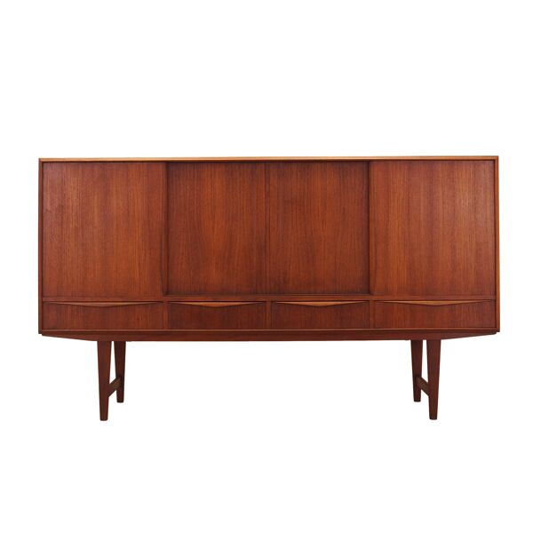 Buffet en teck, design danois, années 1960, designer : E.W. Bach