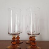 Luminarc amber footed champagne flute