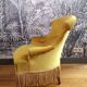 Green-yellow toad armchair