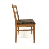 Set of 4 Scandinavian beech chairs, Sweden, 1950.