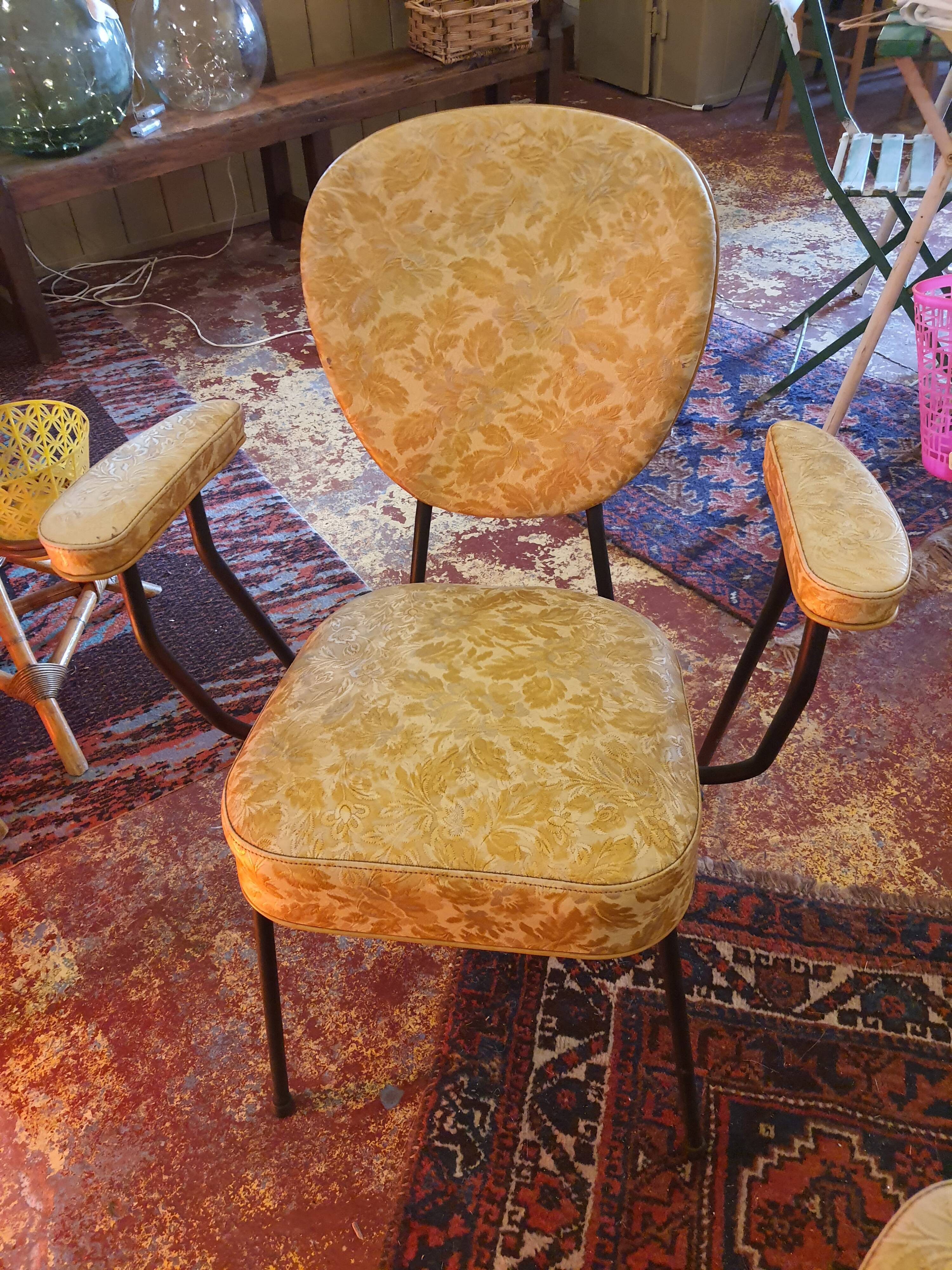 Chaises fer forgé années 50, vintage