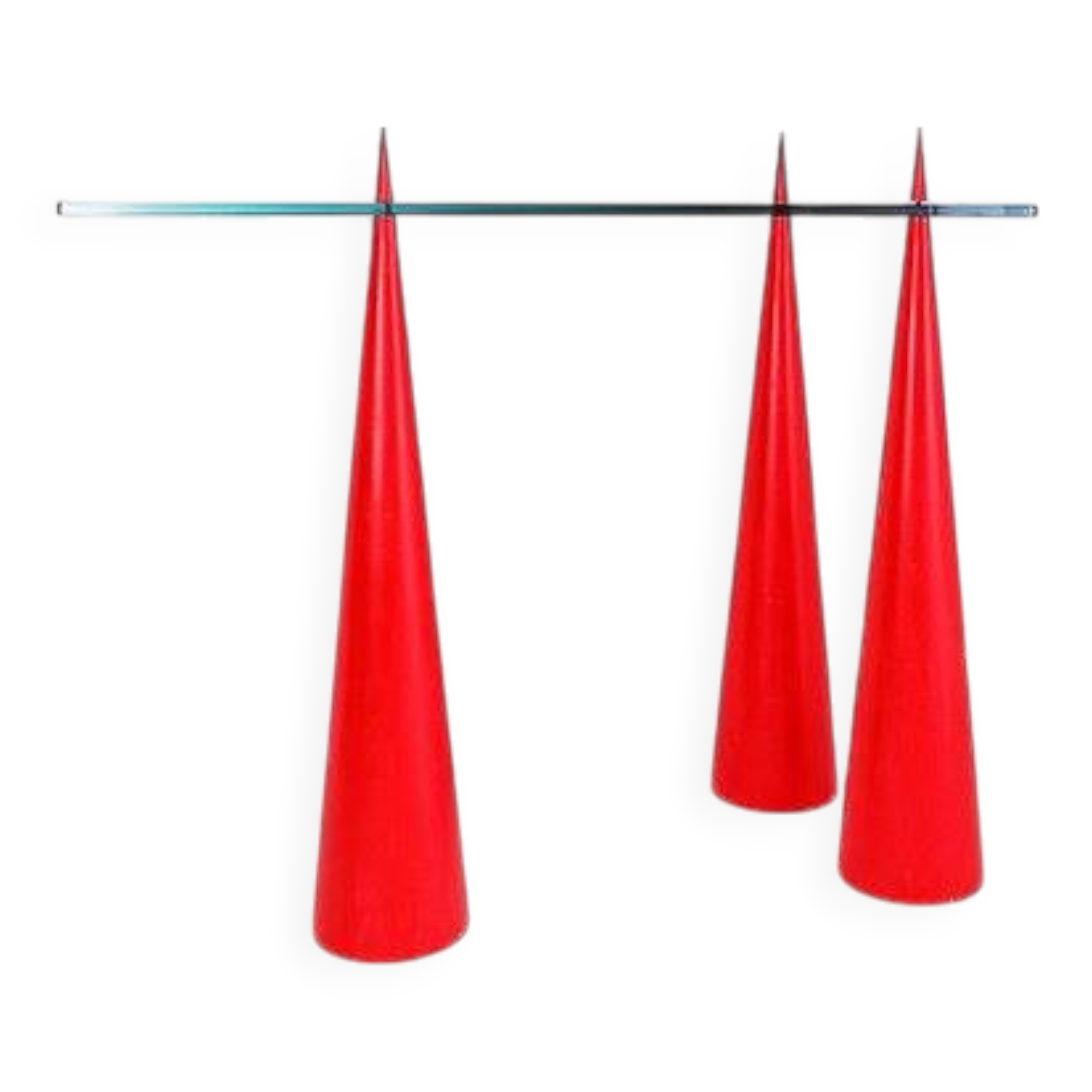 Glass and wood console table in the style of Marcello Pisani