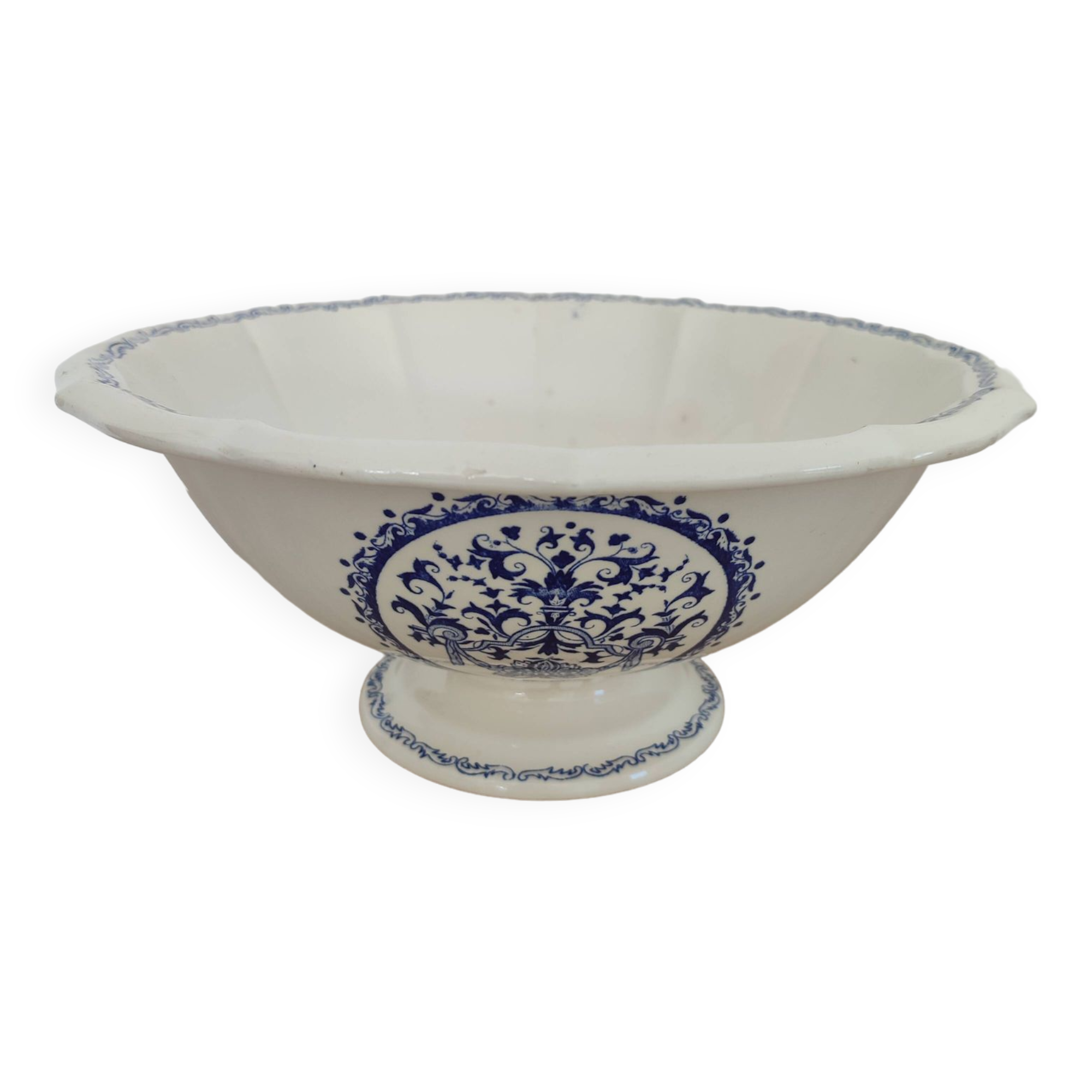 Old Faience Salad Bowl from Gien