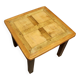 Coffee table on old parquet floor