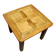 Coffee table on old parquet floor