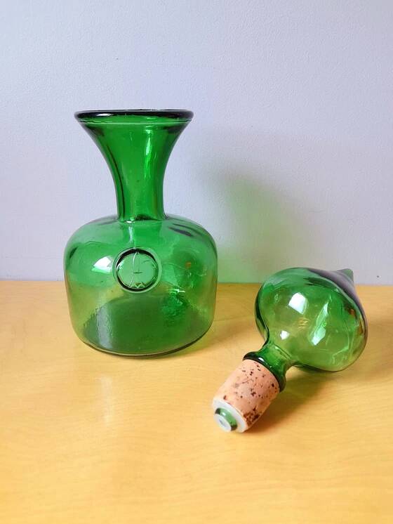 Carafe en verre Empoli 1970