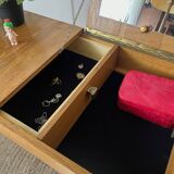 Coiffeuse vintage en chêne