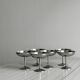 6 stainless steel footed bowls, Letang Remy style