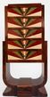 An Art Deco chest of drawers with five beech and rosewood drawers.
