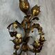 Pair of brass wall lights