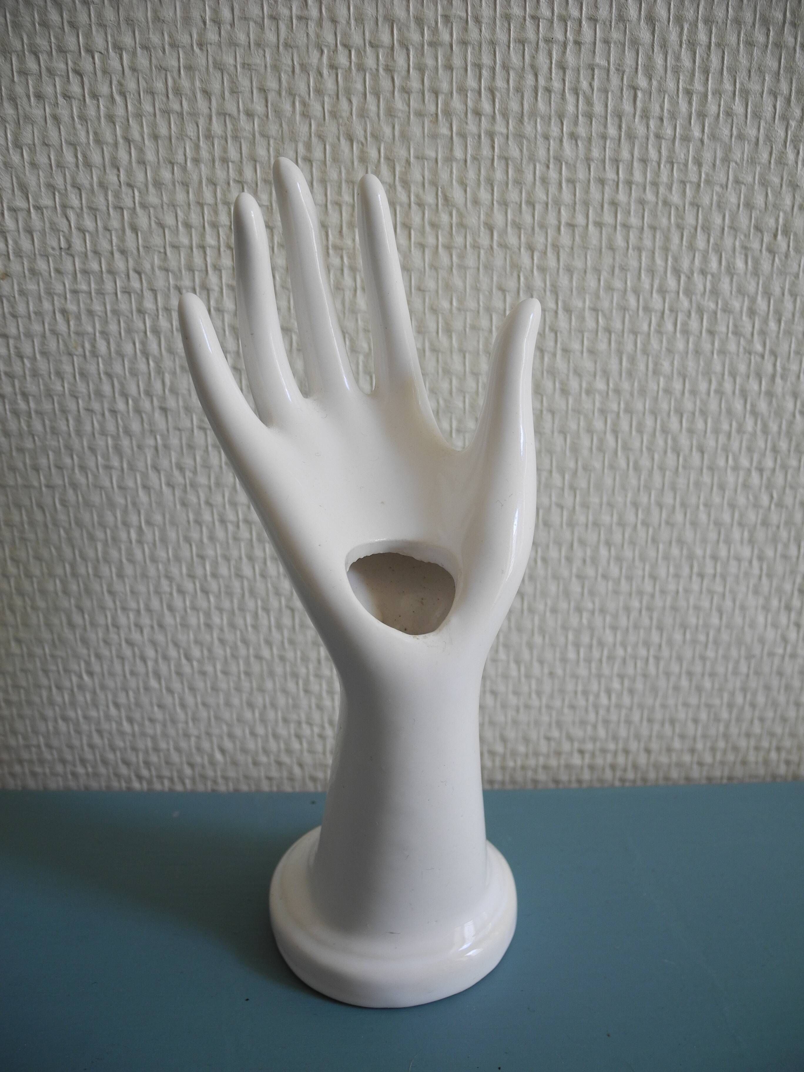 hand ring holder soliflore decorative retro shabby vintage ring holder