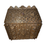 Coffre art populaire tramp art époque 19 éme