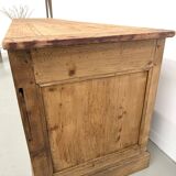 Very large pine trade counter, circa 1920.