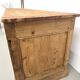 Very large pine trade counter, circa 1920.