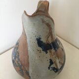 Artisanal pitcher enamelled terracotta