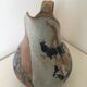 Artisanal pitcher enamelled terracotta