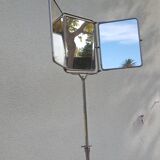 Barber's mirror on triptych stand early 20th century