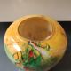 Ovoid-shaped vase, in blown art glass. Speckled inclusions