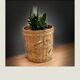 Lot de 2 cache-pots esprit nature bambou et rotin