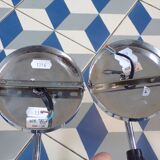 Pair of blue opaline sconces
