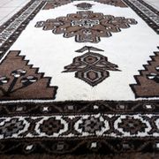 Handmade vintage Persian Gabbeh rug 128cm x 211cm, 1970s
