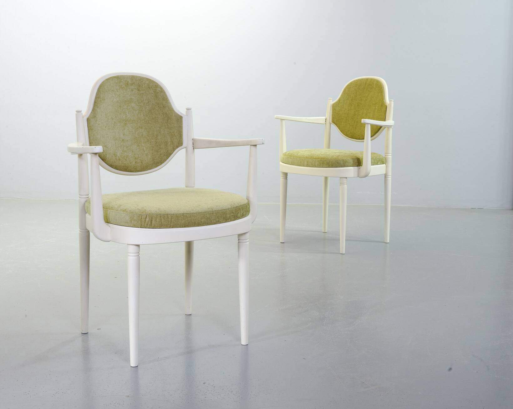 Thonet Side Chairs, Model 644 PV with Velvet Upholstery Hanno v Gustedt 60s