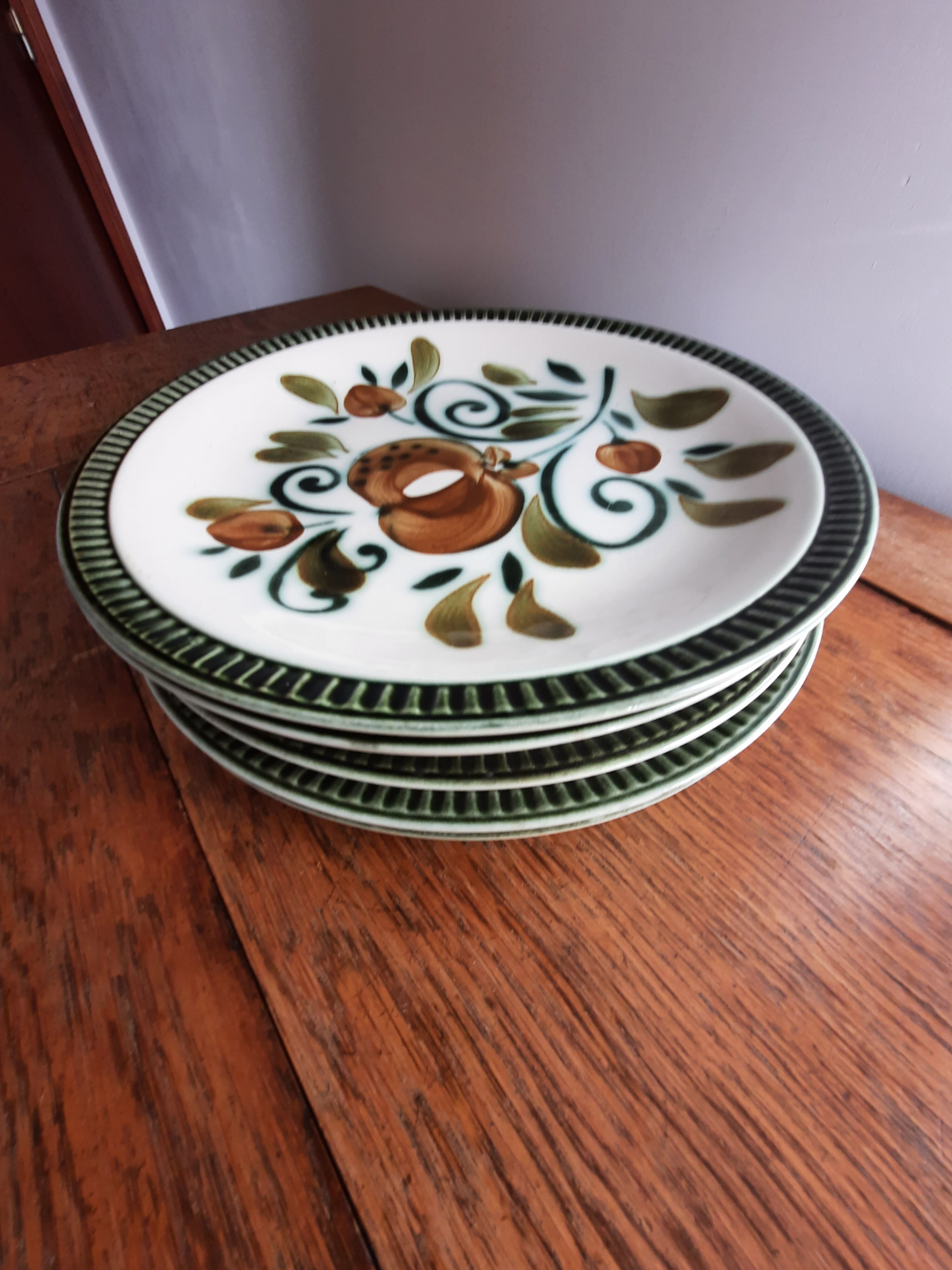 6 plates Boch La Louvière Service Argenteuil