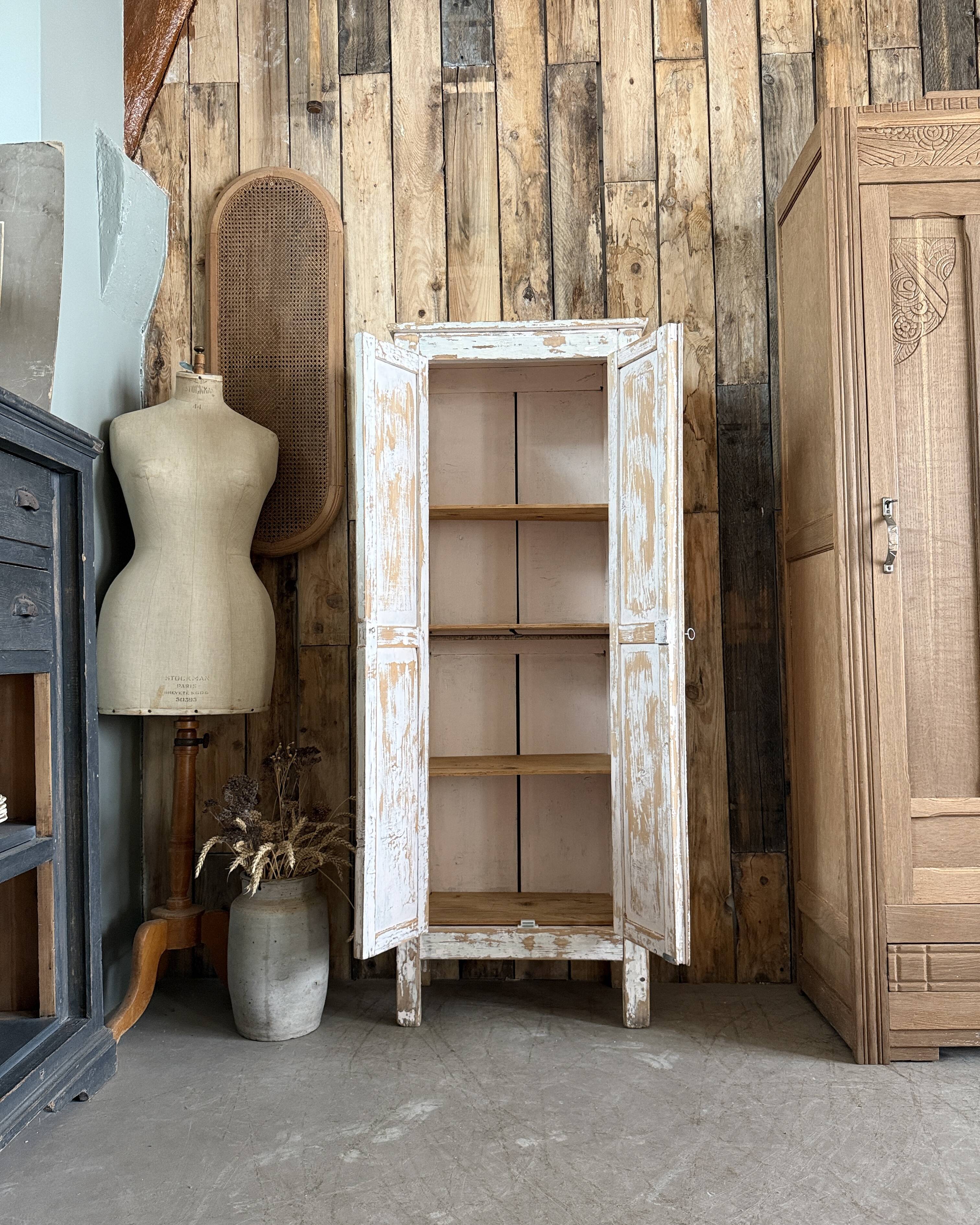 Armoire parisienne patinée